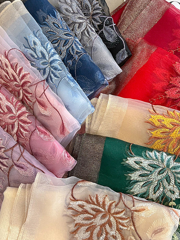 Embroidered Leisure Shawl&Scarf