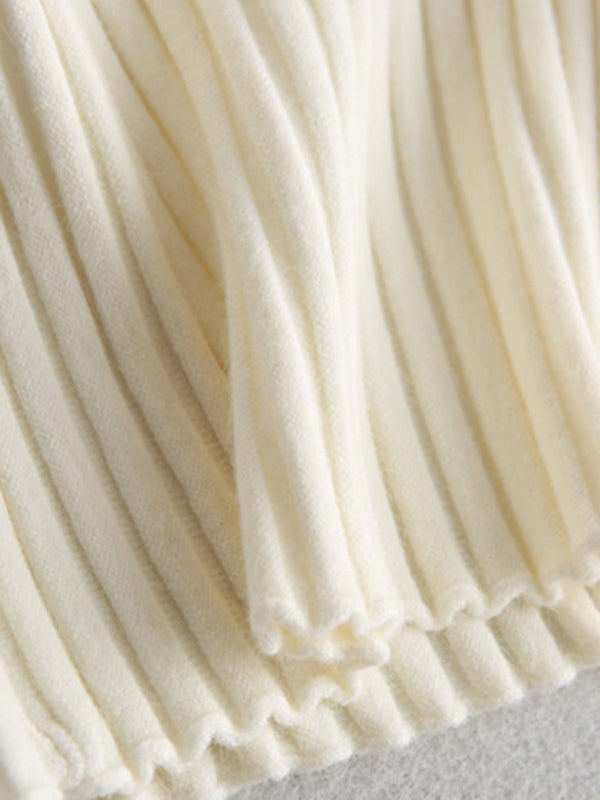 Solid Color Short Sleeves Skinny Boat Neck Sweater Pullovers Knitwear