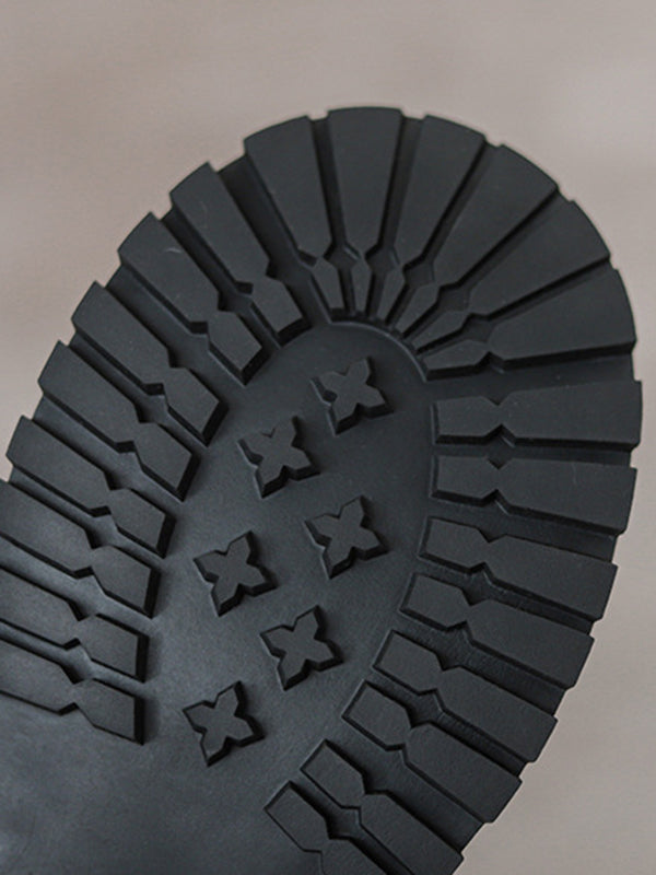 Lace-Up Rivet Round-Toe Split-Joint Dr. Martens Boots Boots