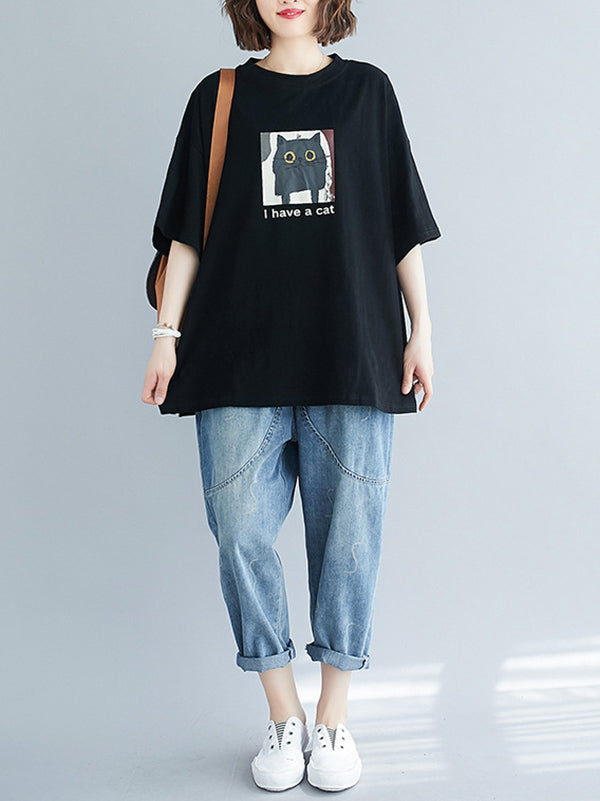 Loose Round Neck T-Shirt