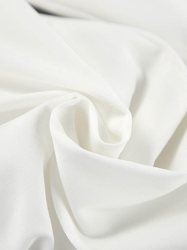 Buttoned Elasticity Pockets Solid Color Long Sleeves Loose Off-The-Shoulder Blouses&Shirts Tops