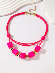 Geometric Layered Necklaces Accessories