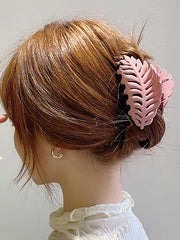 Hollow Leaves Shape Solid Color Hair Clips