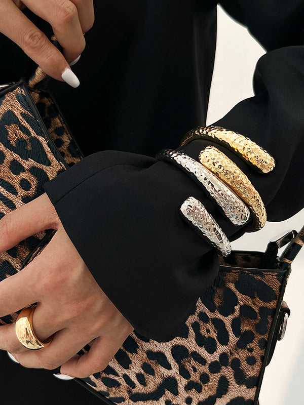 Geometric Pleated Shiny Irregularity Bracelet Accessories