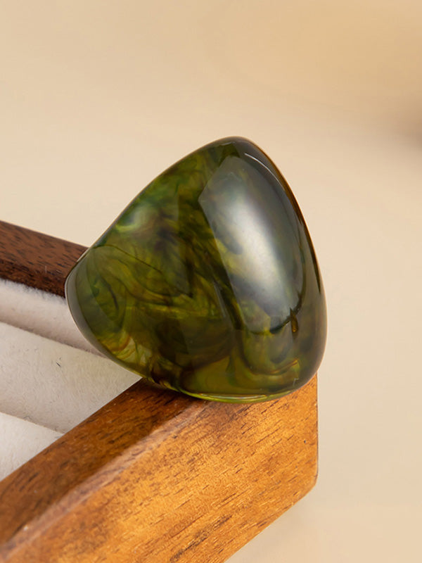 Geometric Shiny Irregularity Rings Accessories