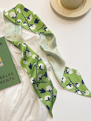 Urban Silk Imitation Green Printed Scarf