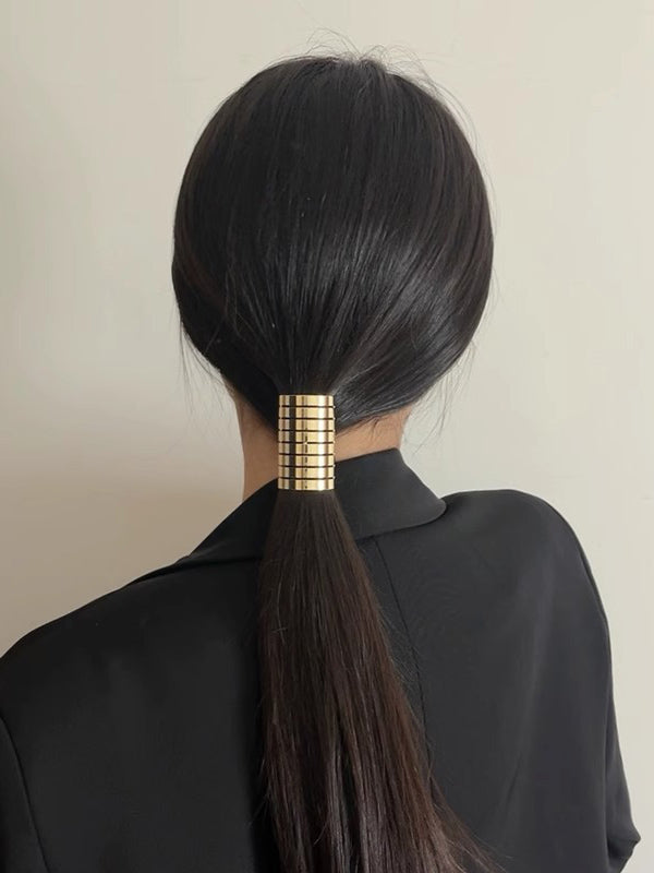 Geometric Shiny Hairtie Hair Accessories