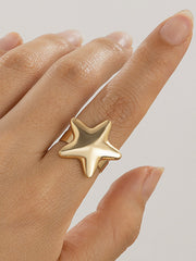 Adjustable Star Shape Normcore Rings Accessories