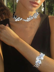 Geometric Solid Color Choker Necklace