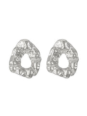 Geometric Hollow Solid Color Drop Earrings