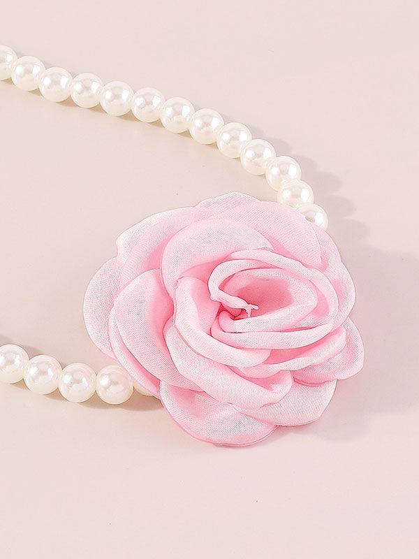 Three-Dimensional Flower Necklaces Accessories