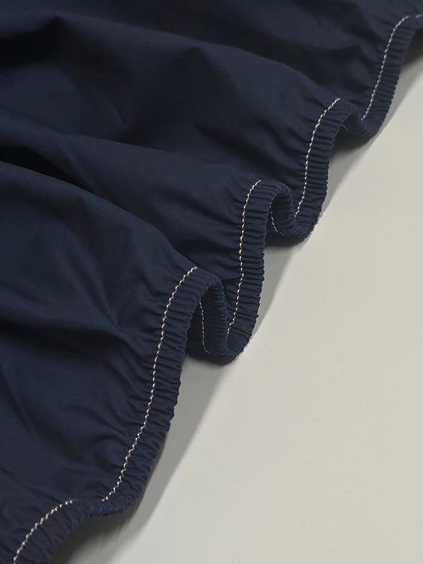 Long Sleeves Loose Buttoned Pockets Solid Color Lapel Midi Dresses