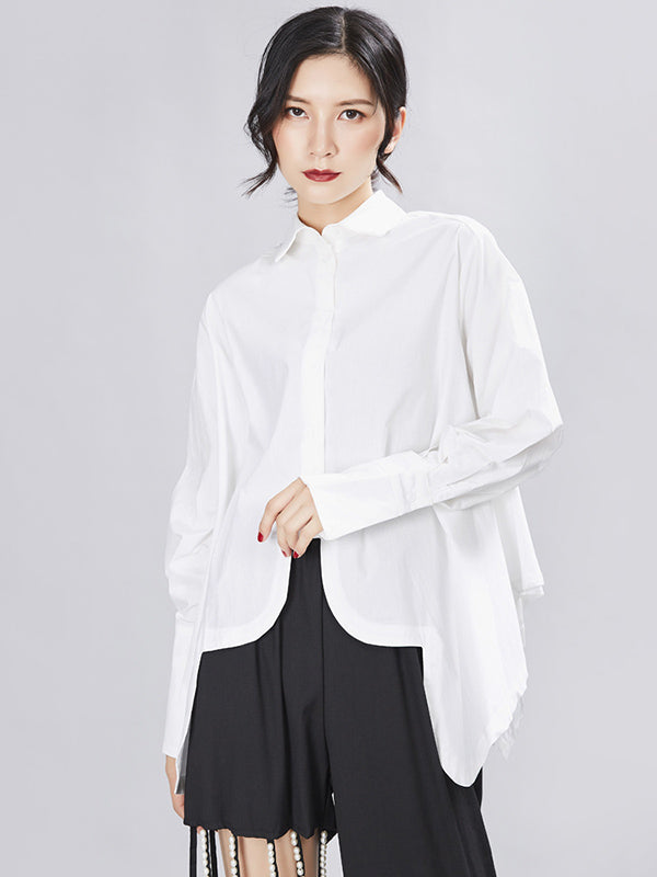 Original Cropped Solid Designed Shirt