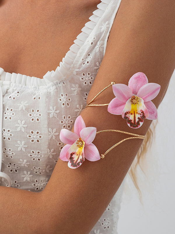 Chains Flower Shape Necklaces Accessories Earrings Accessories Armlet Accessories