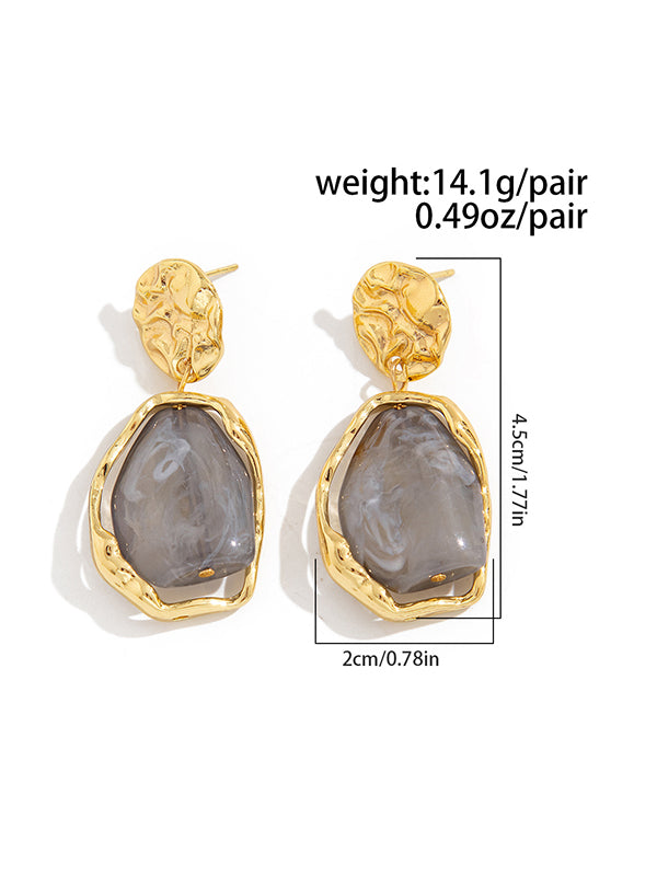Geometric Shiny Irregularity Earrings Accessories
