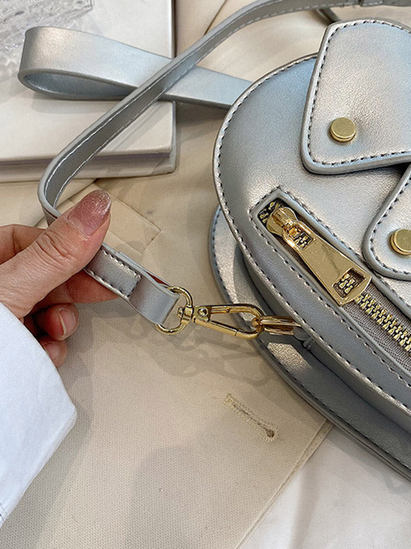 Heart Shape Split-Joint Zipper Handbags Crossbody Bags Bags