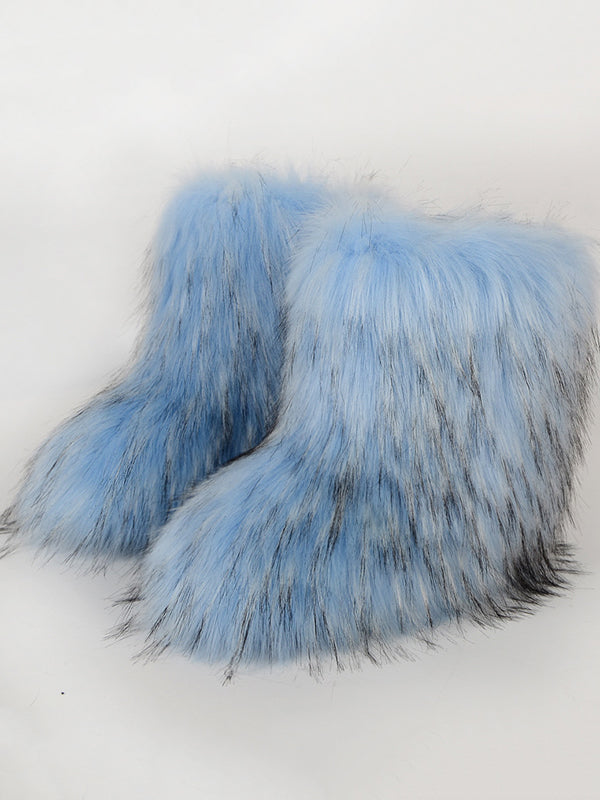 Contrast Color Keep Warm Boots
