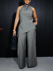Sleeveless Solid Color Stand Collar Vest Top