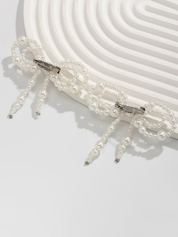 Bow-Embellished Shiny Irregularity Anklets