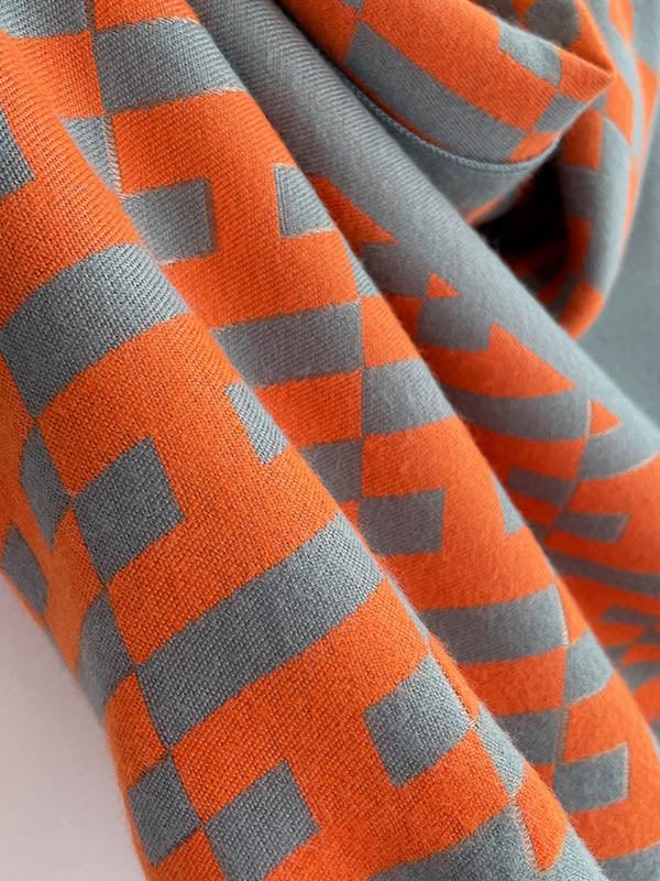Vintage Printed Tasseled Imitated Cashmere Scarf