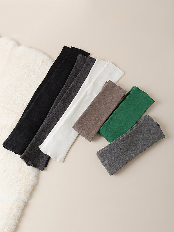 Casual Keep Warm Solid Color Leg Warmers Accessories