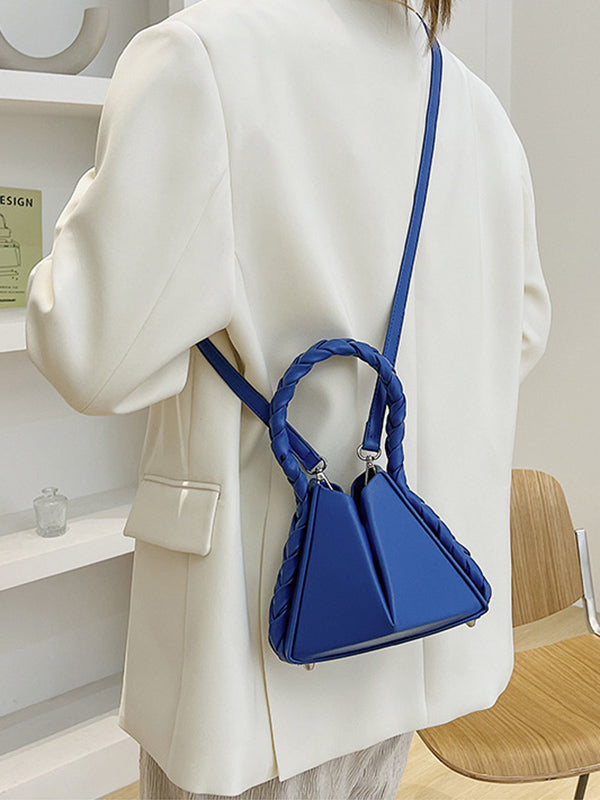 Adjustable Foldable Solid Color Woven Bags Accessories