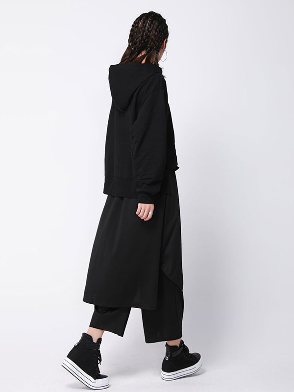 Casual False Two Solid Empire Capri-Pants Bottoms