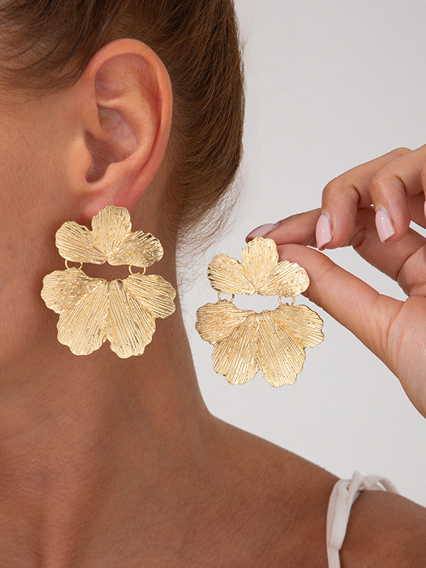 Flower Shape Irregularity Earrings Accessories