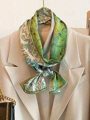 Original Artistic Retro Contrast Color Printed Scarf