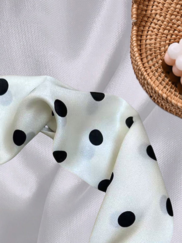 Polka-Dot Split-Joint Scarf