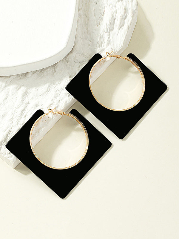 Geometric Normcore Drop Earrings