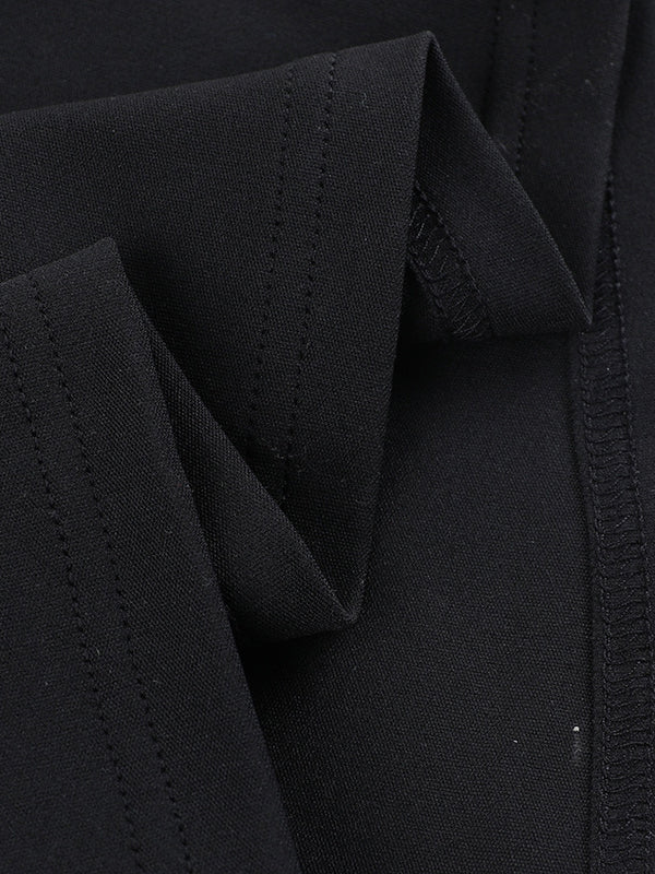 Asymmetric Solid Color Split-Joint Streamer Skinny Sleeveless One-shoulder Maxi Dresses Evening Dresses