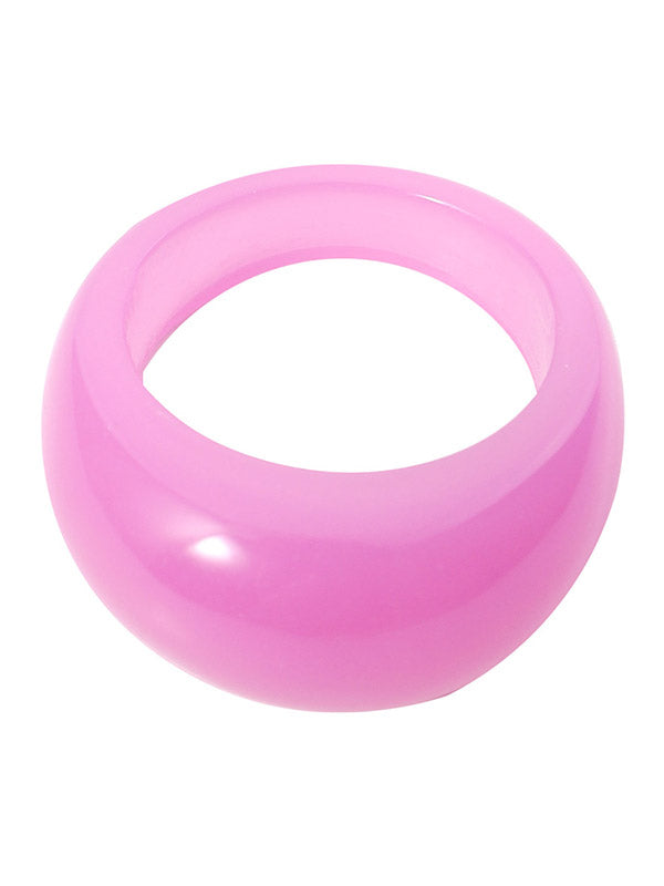Geometric 4 Pcs Solid Color Rings Accessories