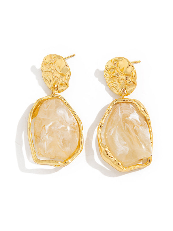 Geometric Shiny Irregularity Earrings Accessories