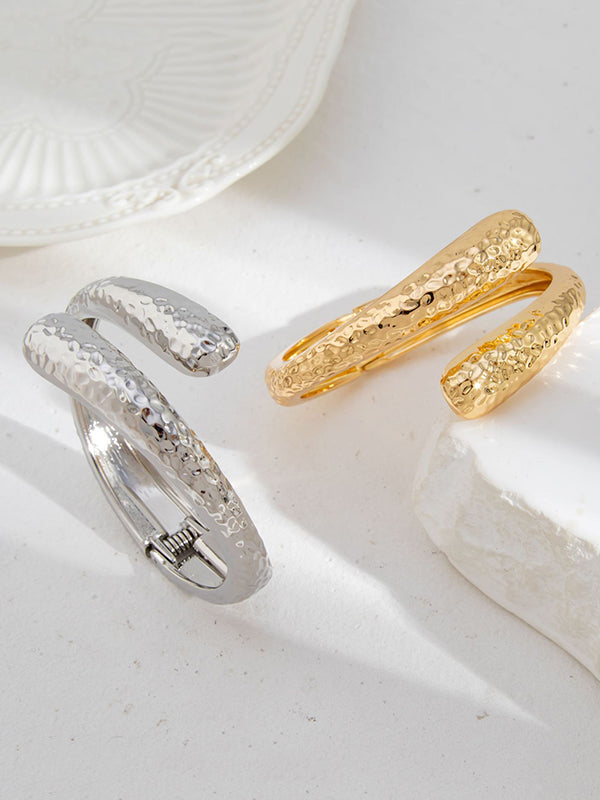 Geometric Pleated Shiny Irregularity Bracelet Accessories