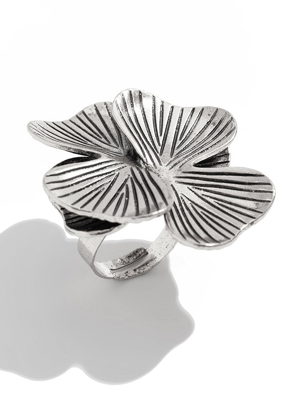 Flower Shape Geometric Irregularity Rings Accessories
