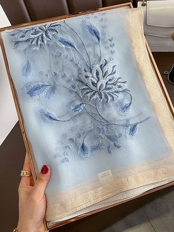 Embroidered Leisure Shawl&Scarf