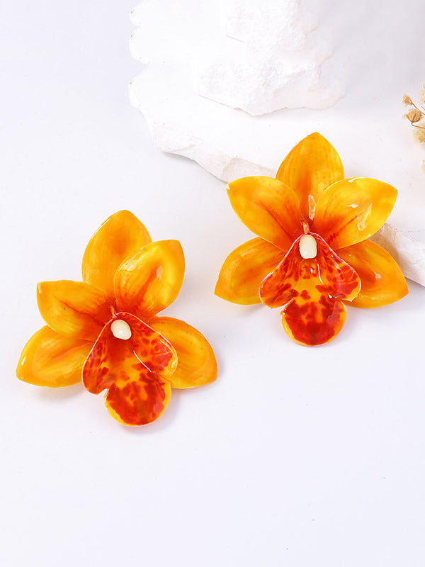 Flower Shape Earrings Accessories