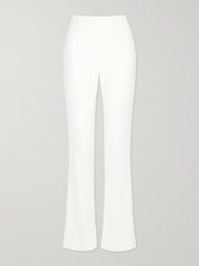 High-Low Wrap Falbala Solid Color V-Neck Shirts Tops&Pants Two Pieces Set