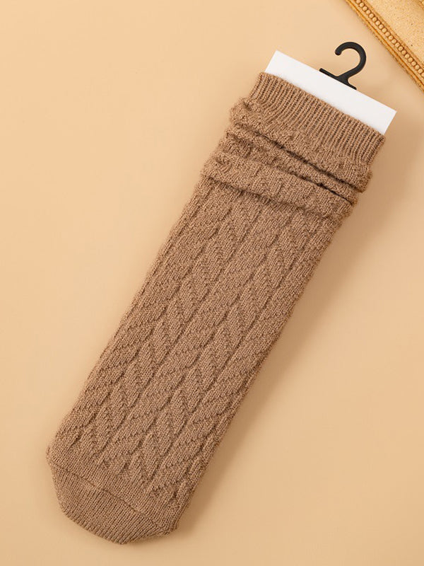 Elasticity Solid Color Split-Joint Socks