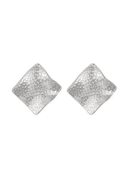 Geometric Solid Color Drop Earrings