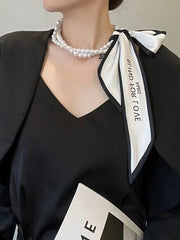 Beaded Letter Print Necklaces Accessories Dainty Necklace