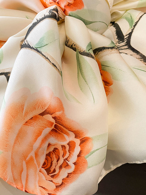 Floral Printed Sun-Protection Shawl&Scarf