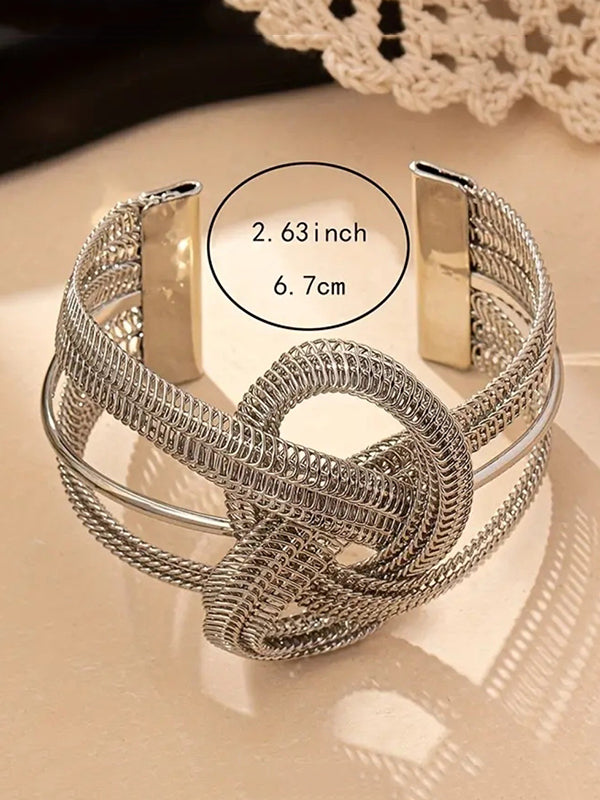 Chains Geometric Interlace Layered Bracelet Accessories