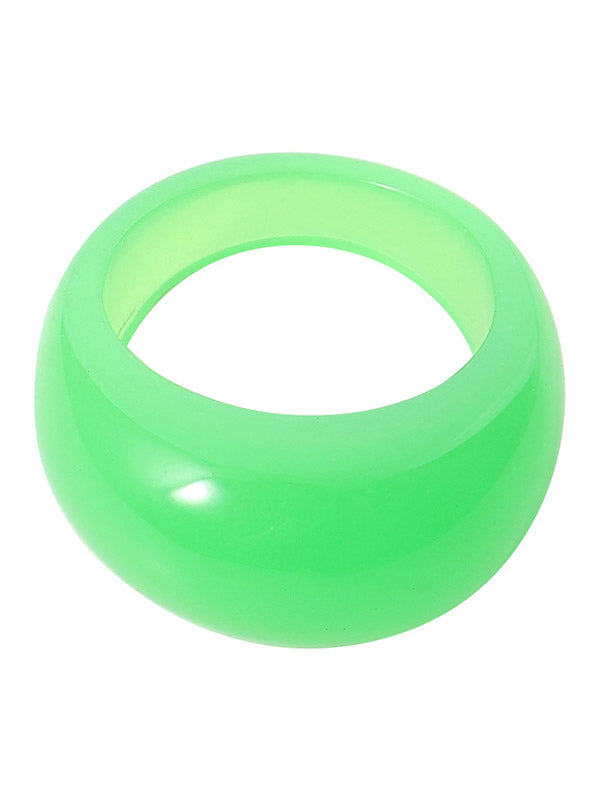 Geometric 4 Pcs Solid Color Rings Accessories