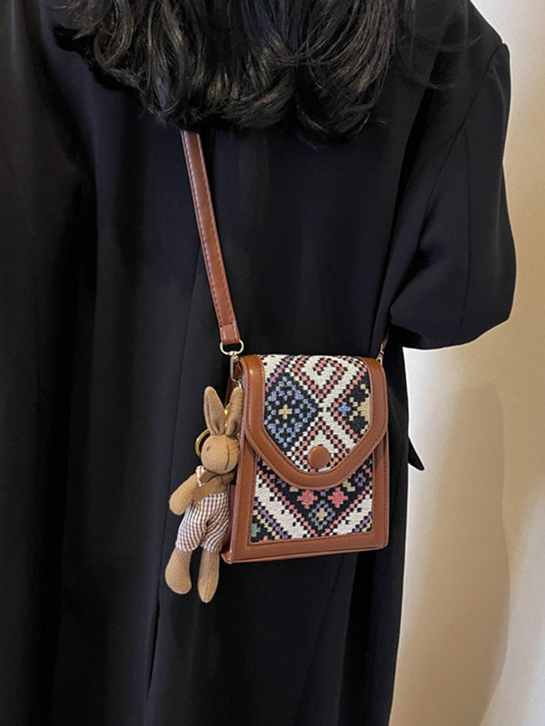 Geometric Split-Joint Crossbody Bags