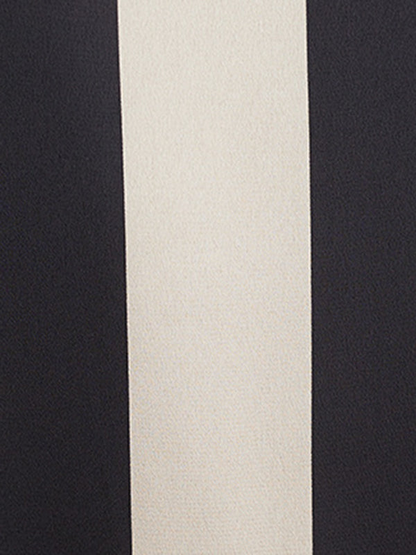 Striped Irregular clipping Loose Round-neck Two Pieces Set