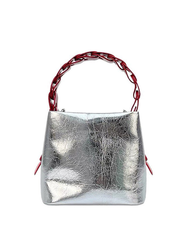 Shiny Split-Joint Shoulder Bags Mini Bags