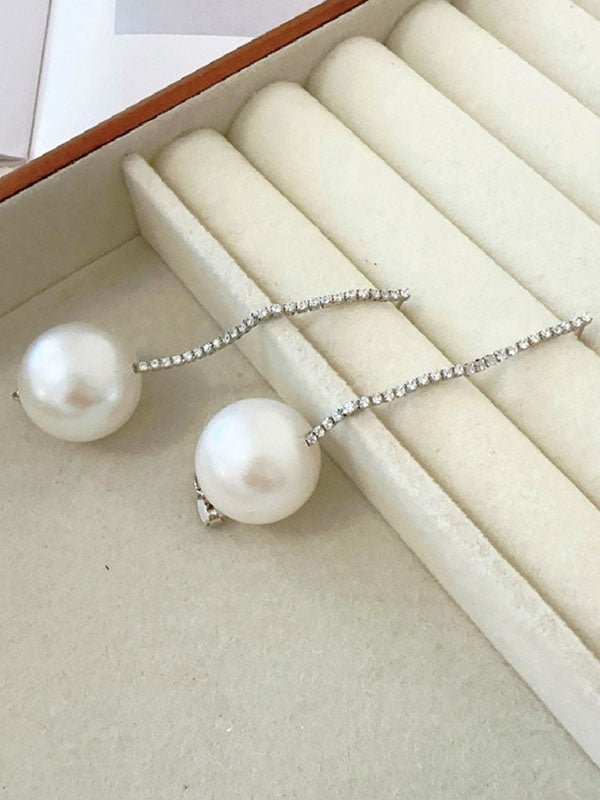 Rhine Stones Drop Earrings