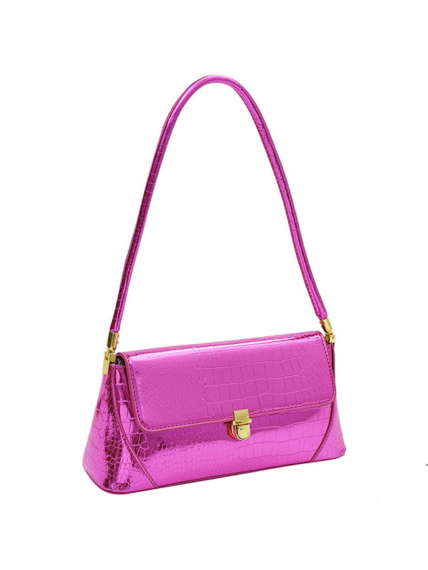Crocodile Pattern Zipper Handbags